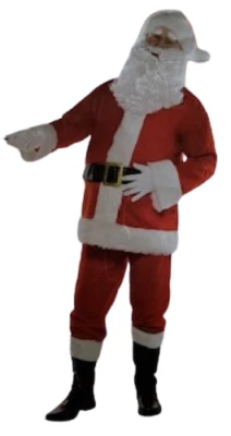 Disfraz clásico de Papá Noel de 4 piezas para hombre Foto 1 de 2