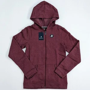 Ben Sherman The Original Maroon Red Hoodie Zip-Up Sweatshirt Youth L 14/16 - Picture 1 of 10