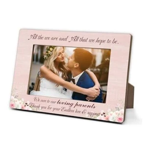 Wedding Picture Frame Gifts For Parents Of Bride And Groom, We Owe To Our - Picture 1 of 7