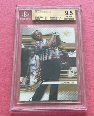 JACK NICKLAUS ~ BGS 9.5 w/10 ~ 2012 SP #2 ~ THE GOLDEN BEAR ~ HOF - Image 1 of 3