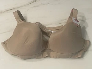 NWT Cacique Bra 46D Lightly Lined Full Coverage Comfort Bliss Nude Underwire - Picture 1 of 6