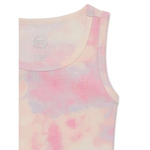 Wonder Nation Girls Kid Tough Tank Top, Size SMALL (6-6X) PINK TYE-DYE - Picture 1 of 3