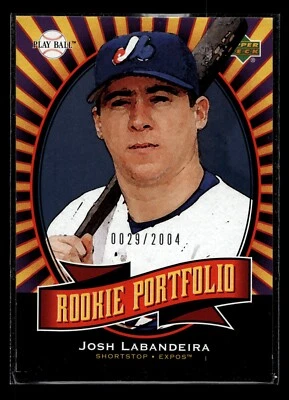 2004 UD Play Ball Rookie Portfolio Josh Labandeira #147Expos /2004 - Image 1 of 2