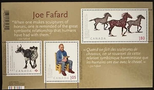 Canada stamp Souvenir Sheet #2523 culpture by Joe Fafard - Mini Sheet Mint NH - Picture 1 of 2