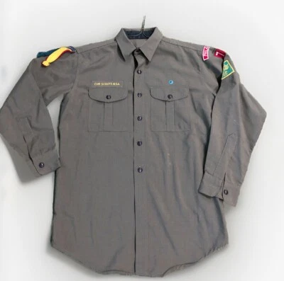 "Camisa con botones Philadelphia Cub Webelos 15 1/2"" de colección de los años 60 Boy Scouts of America" Foto 1 de 4
