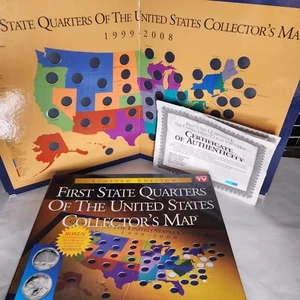 First State Quarters of the United States Collectors Map Album As Seen on TV - Picture 1 of 3