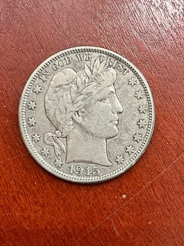 1915 D BARBER HALF DOLLAR CHOICE VF++ FULL LIBERTY Cover
