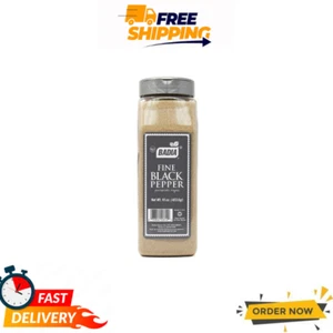 Badia Schwarzer Pfeffer Gemahlen Fein 16oz Koscher Glutenfrei Gewürz - Bild 1 von 3