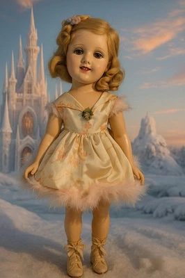 Muñeca compuesta Madame Alexander Sonja Henie 19". Conjunto original alrededor de 1935. Foto 1 de 4