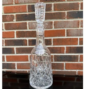 Vintage Waterford Crystal Large Decanter Lismore Pattern with Diamond and Wedge - Imagen 1 de 6