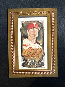 2024 Topps Allen & Ginter Chase Utley Auto /10 Red Ink Framed Mini Phillies  - Picture 1 of 2