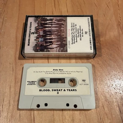 Blood Sweat And Tears 3 CASSETTE TAPE 1st US issue chicago three dog night - Image 1 of 4