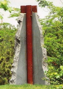 AK Mary Shaffer "Forth" 1994 Gelände für Skulptur NJ postfrisch ungelaufen - Bild 1 von 1