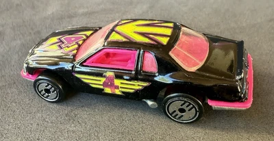 Hot Wheels '81 Thunder Burner #4 Ultra Hots Black Pink 1983 Hot Ones Series - Image 1 of 4