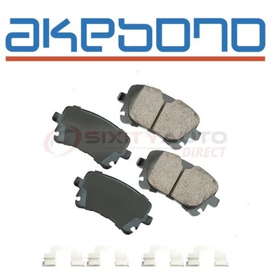 Akebono EURO Rear Disc Brake Pad Set for 2007-2009 Audi S8 - Braking pv Foto 1 de 4
