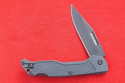 1889 ONTARIO KNIFE CO CAMP PLUS MIDNIGHT LOCKBACK KNIFE LIGHTLY USED CLEAN BLACK - Image 1 of 4