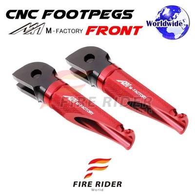 Clavijas de pie CNC rojas Shinobi para Yamaha YZF 1000 R THUNDERACE 96 97 98 99 00 Foto 1 de 4