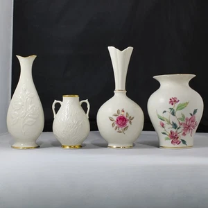 Lot of 4: Lenox Flower Vase Decorated w/ 24k Gold - Picture 1 of 5