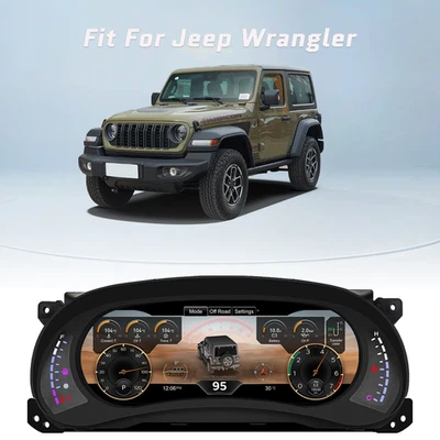 Cuadro de instrumentos de pantalla digital velocímetro para Jeep Wrangler JK 2011-2017 Foto 1 de 4