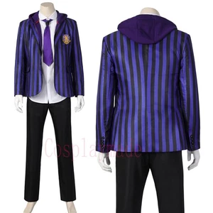Wednesday2 Cosplay The Addams Family  Nevermore Academy uniform Xavier Costume - Picture 1 of 23