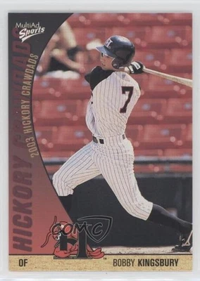 2003 MultiAd Sports Hickory Crawdads Update Bobby Kingsbury #24 - Image 1 of 2