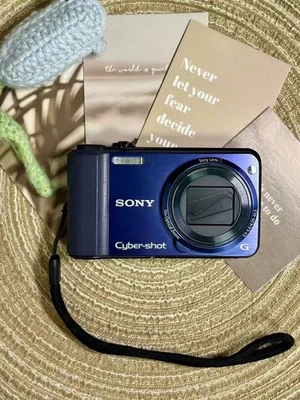 Sony Cyber-shot DSC-H70 16.1MP 10x Optical Zoom Digital Camera - Blue - Image 1 of 4