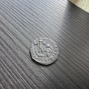 Byzantine coin - Constantius II - FEL TEMP REPARATIO Galley Thessalonica #t858 - Picture 1 of 7