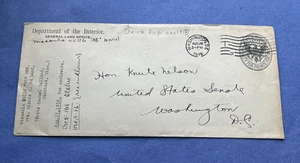 1916 Departamento de Washington DC Interior Terreno Oficina Oficial Missoula MT SENATE NELSON - Imagen 1 de 2