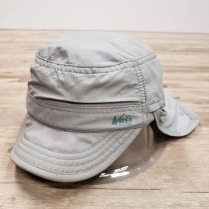 REI Co-op Hat Cap Strap Back Kids 4Y-7Y Gray Nylon Sun Protection Outdoor Youth - Picture 1 of 7