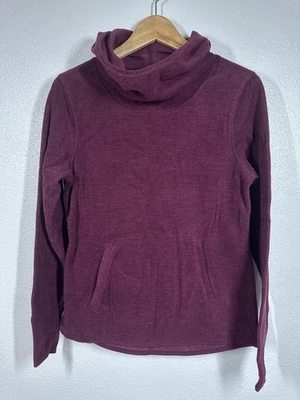 Old Navy Active Pullover Mujer Pequeño Púrpura Capucha Cuello Manga Larga Polar Sudadera con Capucha Foto 1 de 4