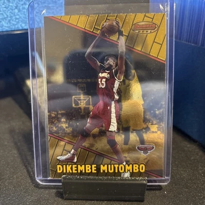2000 Topps Bowmans Finest Gold Dikembe Mutombo - Image 1 of 2