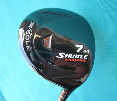 Maruman SHUTTLE M-SOLE 7w 24* TYPE-F03 L-Flex Fairway Wood L/R/H Made in JAPAN - Image 1 of 4