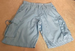 Vintage Bare Fox weites Bein Cargoshorts Herren 36" Taille 12" Schrittlänge babyblau - Bild 1 von 9