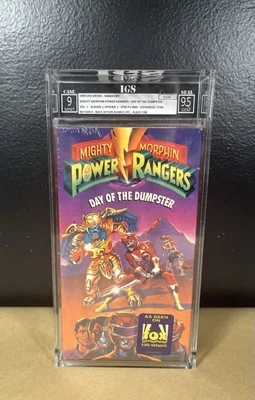 IGS 9-9.5 Mighty Morphin Power Rangers Day Of  Dumpster VHS Movie Sealed Graded - Image 1 of 2