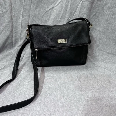 Bolso Bandolera Kate Spade Pequeño Cuero Negro Bolso de Viaje Correa Ajustable Foto 1 de 4
