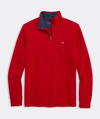 Pullover Vineyard Vines Agua Salada Cuarto Cremallera 1/4 Talla L Terciopelo Rojo Nuevo con Etiquetas Foto 1 de 4