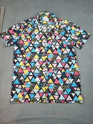Camisa Fresh Prince Of Bel Air Para Hombre Mediana Negra AOP Geométrica Ligera Voluntad Foto 1 de 4