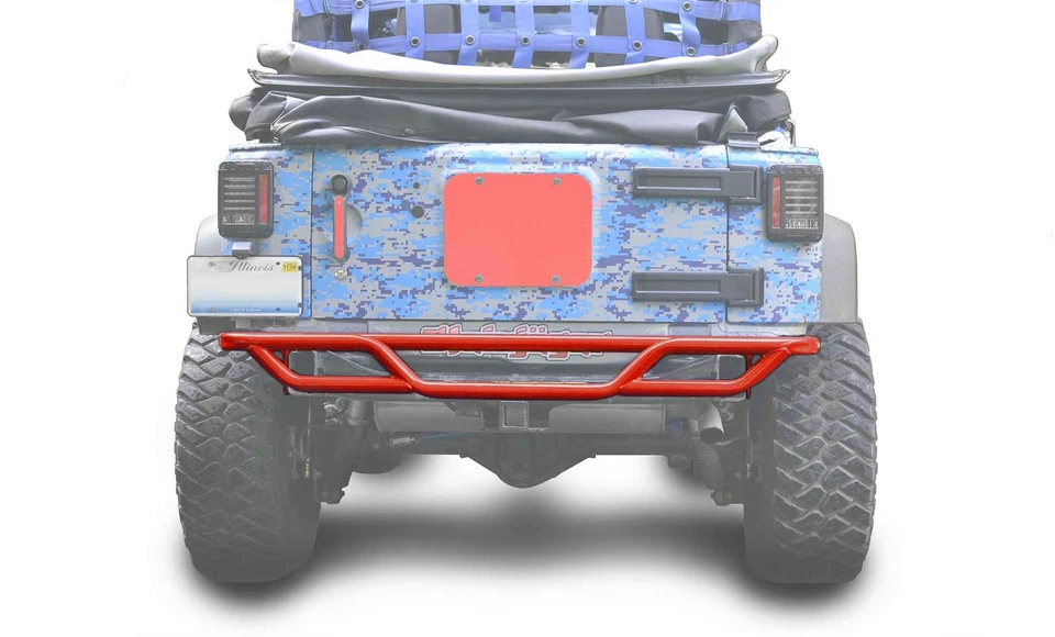 Parachoques trasero para Jeep Wrangler JK Red Baron hecho en EE. UU. J0048160 Foto 1 de 1