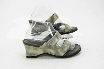 Zapatos para mujer Ariat talla 8B marrón tostado punta lazo cuña tacón sandalia usados qp Foto 1 de 4