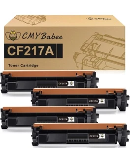 4PK 17A CF217A Toner Cartridge for HP LaserJet Pro M102a M102w MFP M130a M130fw - Picture 1 of 6