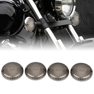 Smoke Turn Signal Light Lens For Yamaha Road Star Virago 750 V-Max Maxim XJ700 - Picture 1 of 6