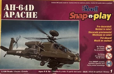 Revell AH-64D Apache Helicopter Snap Tite , 1:100  , Model Kit # 1373 (NISB) - Image 1 of 2