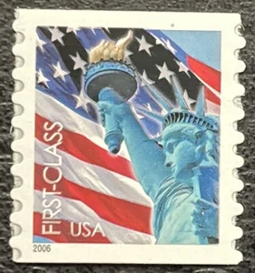 2006 Scott #3968 - (39¢) -STATUE OF LIBERTY & FLAG - Single Coil Stamp - Mint NH - Picture 1 of 1