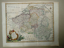 Carte ancienne, antique map - Pays-Bas du sud - Lower Countries Netherlands 1744