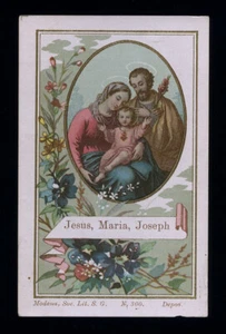 santino-holy card- lit.s.giusep.modena GESU' MARIA GIUSEPPE - Picture 1 of 1