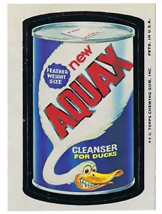 Wacky Packages 1975 serie 12 limpiador acuax para patos casi nuevo - Imagen 1 de 1
