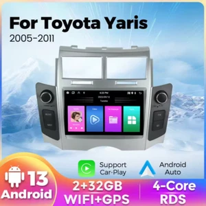 Autoradio Android Touch Navigatore per Toyota Yaris 2005-2011 CarPlay 2 DIN - Foto 1 di 6