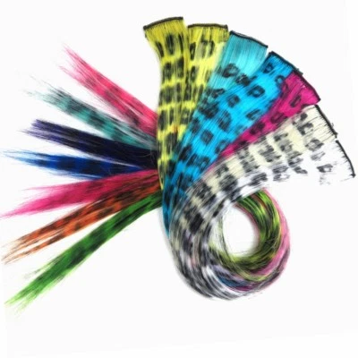 One Clip Extention - Kanekalon synthetisches Haar Clips in Hair Extensions Haar