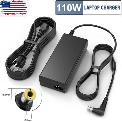 Adaptador de CA con cargador de alimentación para Panasonic Toughbook CF-AA5713A 110W 15.6V 7.05A Foto 1 de 4