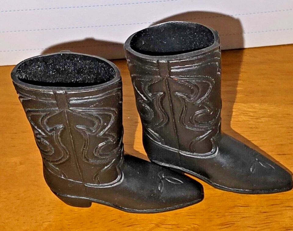 Botas de vaquero vintage Mattel Big Jim - NEGRAS Foto 1 de 4